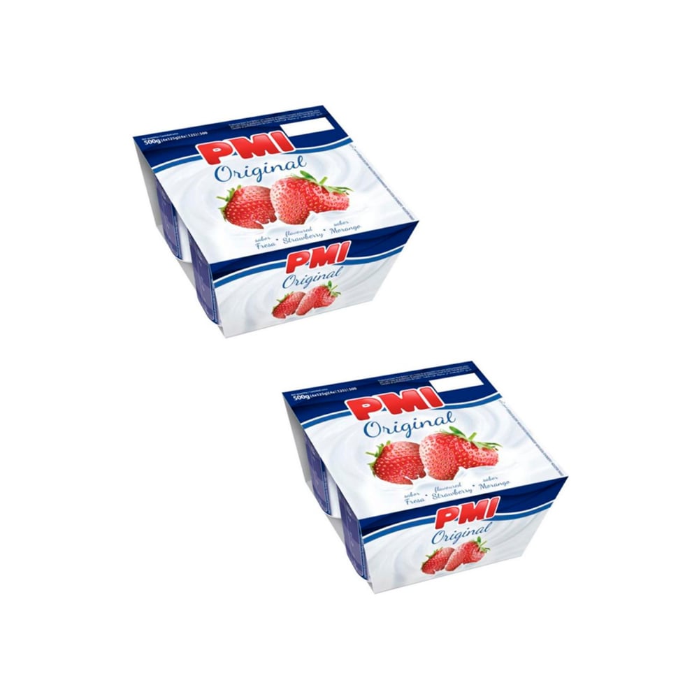 Yogurt sabor fresa Original PMI (8 x 120 g / 4.23 oz) - Imagen 1