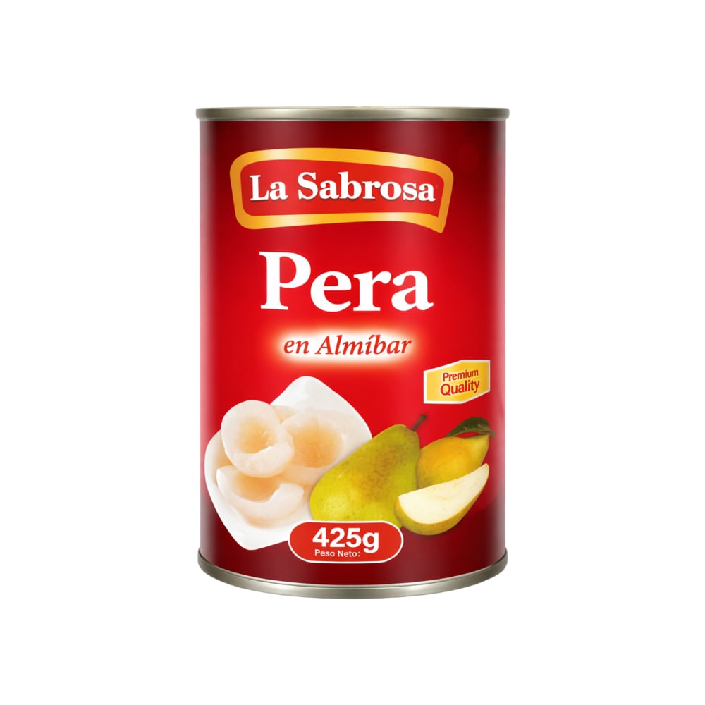 Pera en almíbar La Sabrosa (425 g / 14.99 oz) - Imagen 1