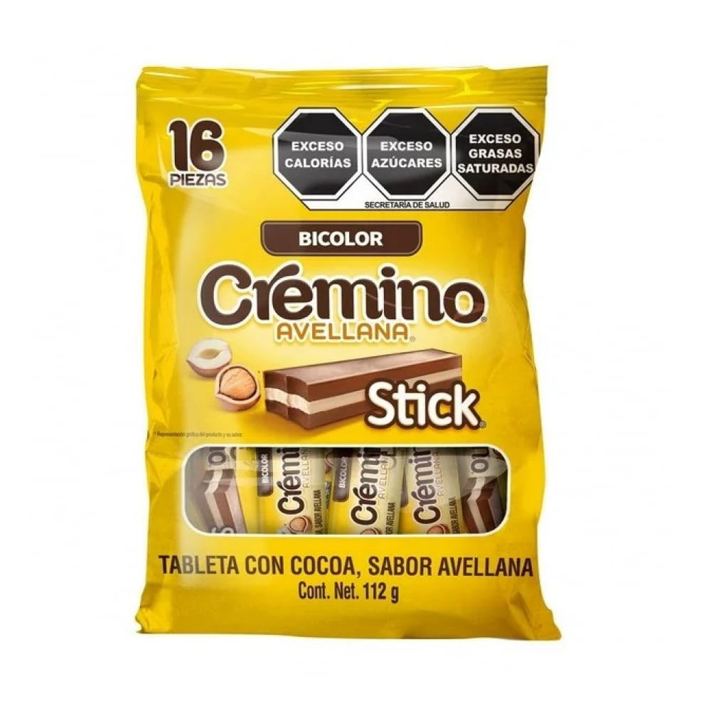 Tableta con cocoa sabor avellana Bicolor Stick Cremino (112 g / 3.95 oz) - Imagen 1