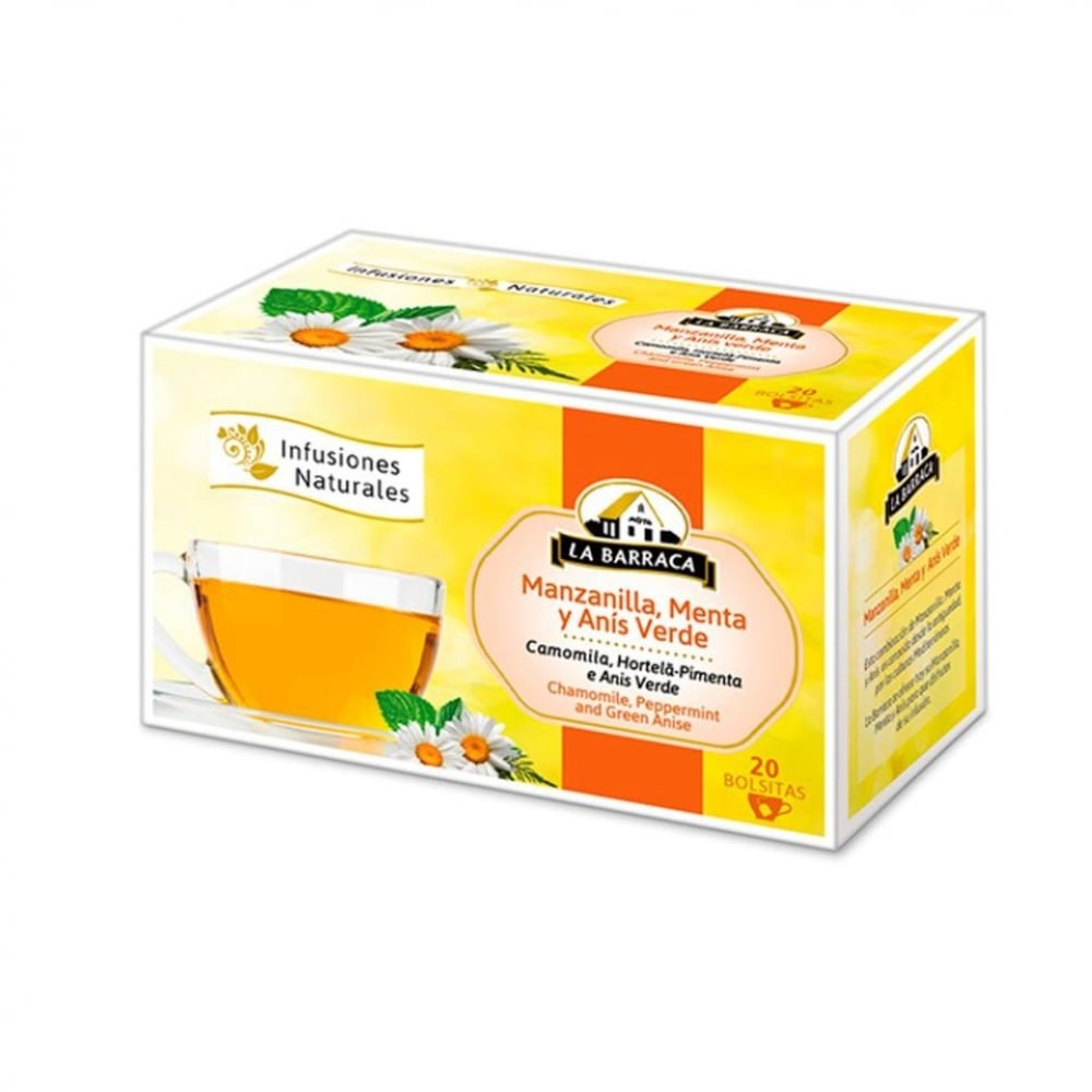Té -infusión- de manzanilla, menta y anís verde La Barraca (30 g / 1.06 oz) - Imagen 1