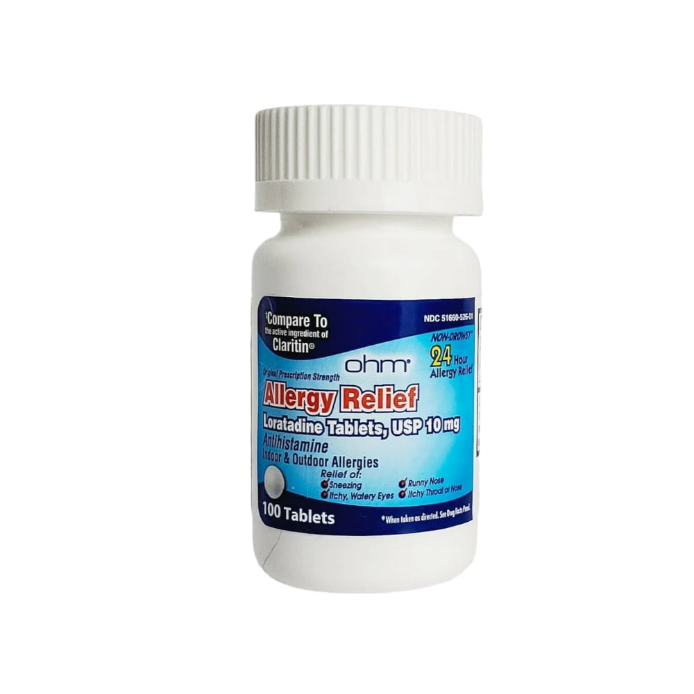 Loratadina 10 mg Ohm (100 tabletas) - Imagen 1