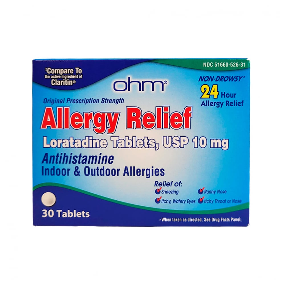 Loratadina 10 mg Ohm (30 tabletas) - Imagen 1