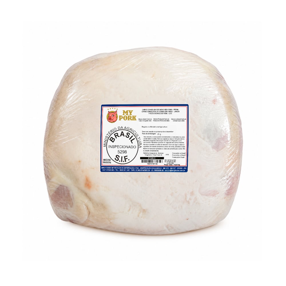 Pierna de cerdo sin piel y sin hueso My Pork (12.5 kg / 27.55 lb) - Imagen 1