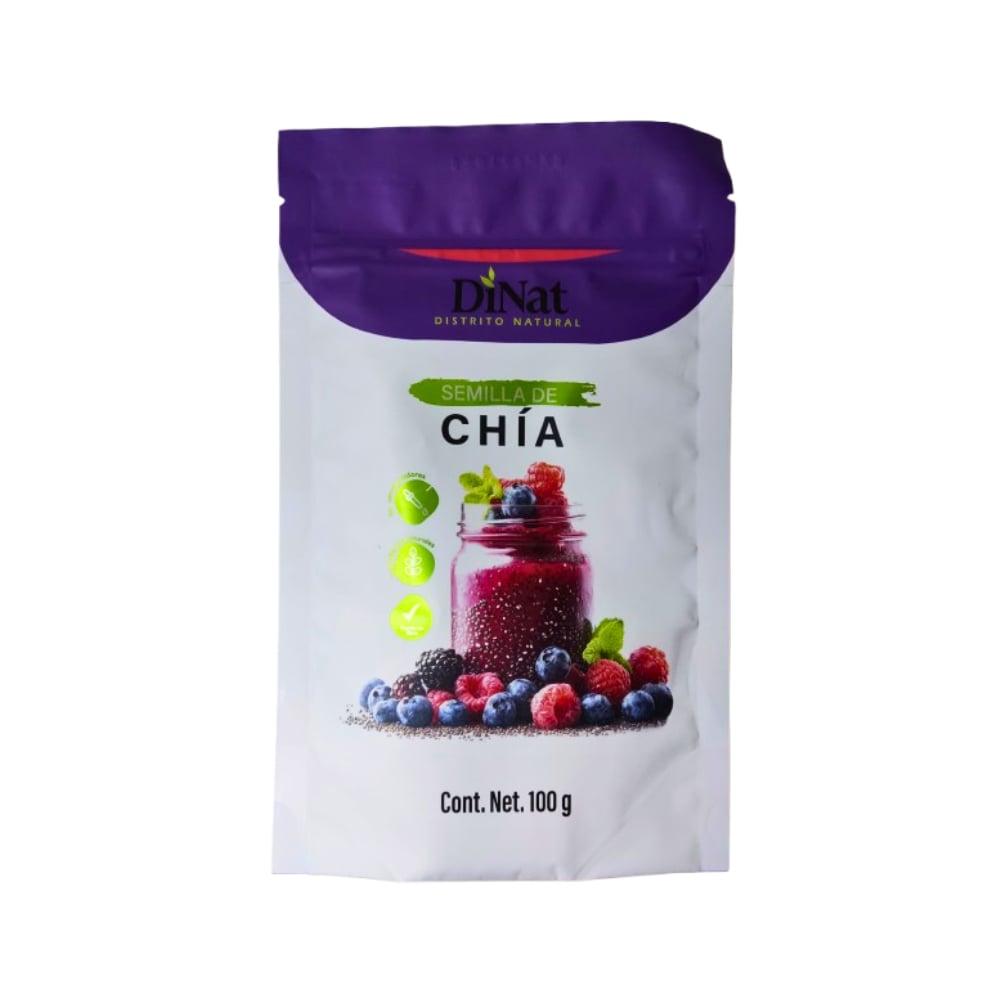 Semillas de chía DiNat (100 g / 3.95 oz) - Imagen 1
