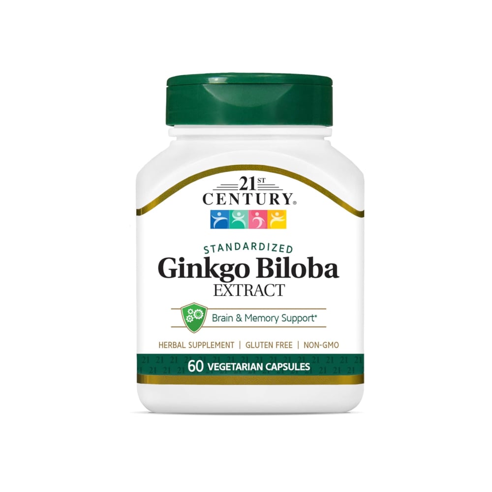 Extracto de Ginkgo biloba estandarizado 21st Century (60 cápsulas) - Imagen 1