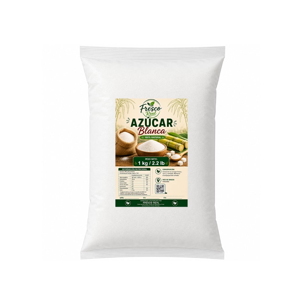 Azúcar blanca Fresco Real (1 kg / 2.2 lb) - Imagen 1