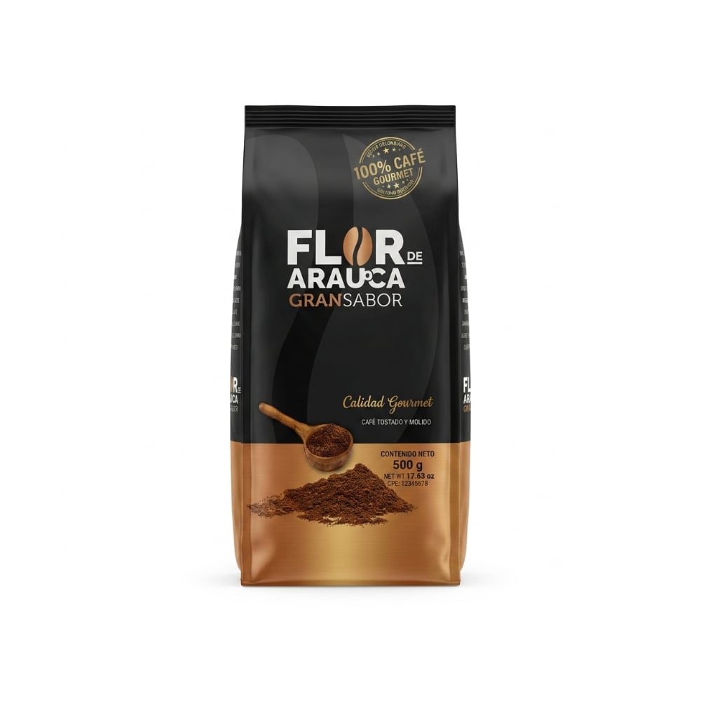 Café tostado y molido Flor de Arauca Gran Sabor (500 g / 1.1 lb) - Imagen 1