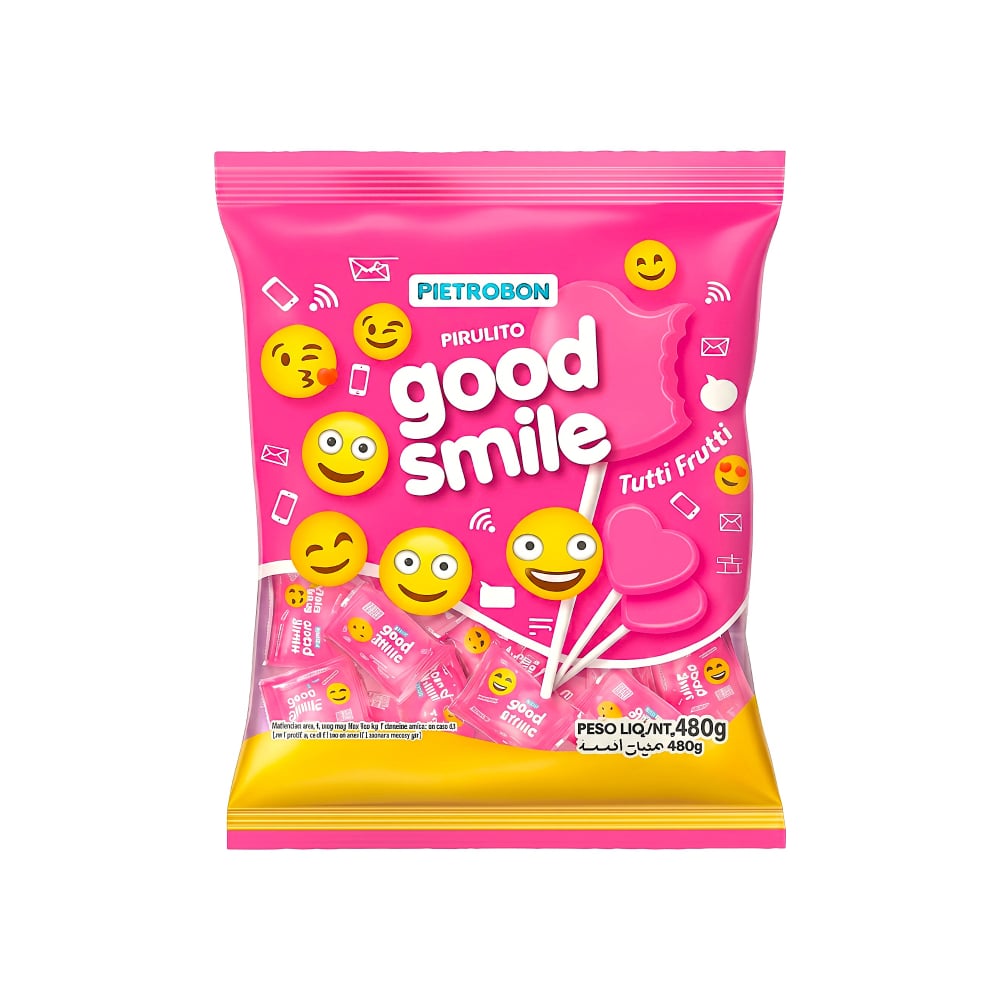 Chupetines sabor tutti frutti Good Smile Pietrobon (480 g / 1.06 lb) - Imagen 1