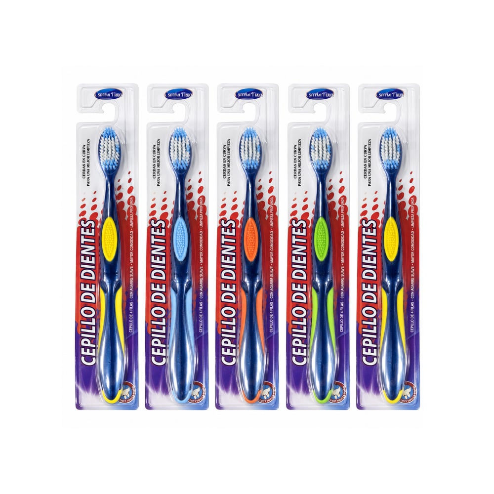 Set de 5 cepillos de dientes para adultos Comfortime - Imagen 1