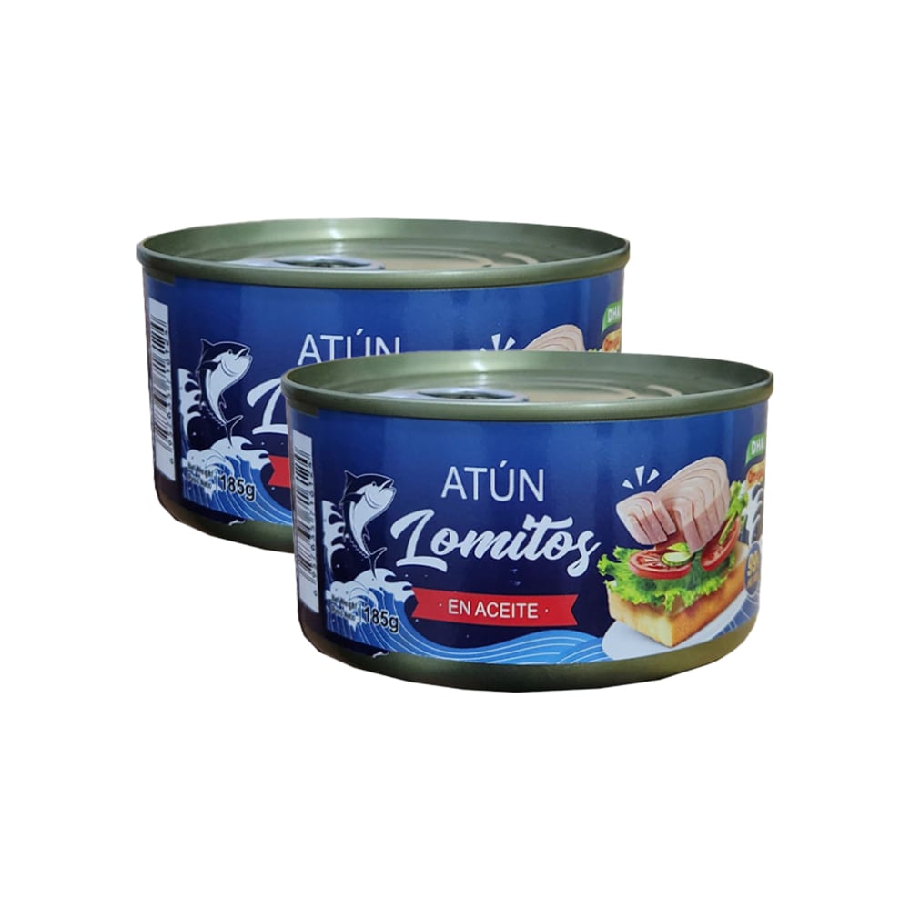 Atún lomitos en aceite Lucy (2 x 185 g / 6.53 oz) - Imagen 1