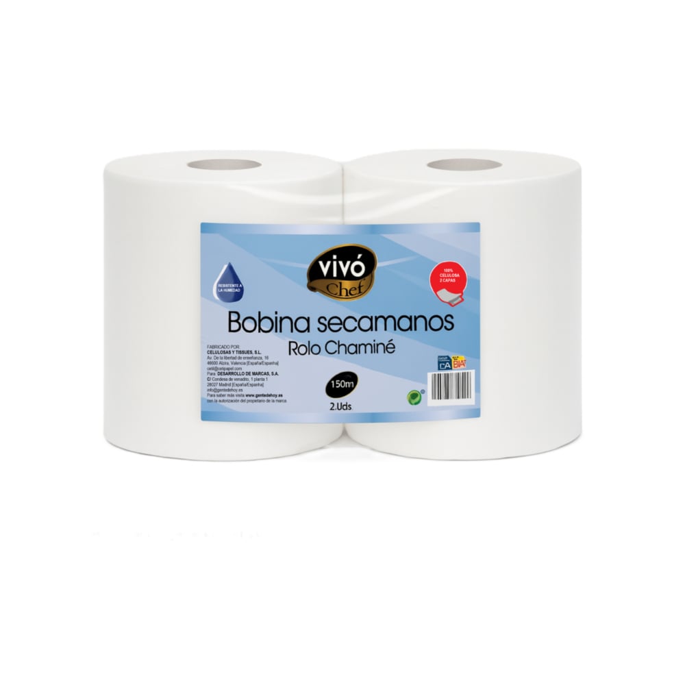 Bobina secamanos Vivo Chef 150 m - Imagen 1