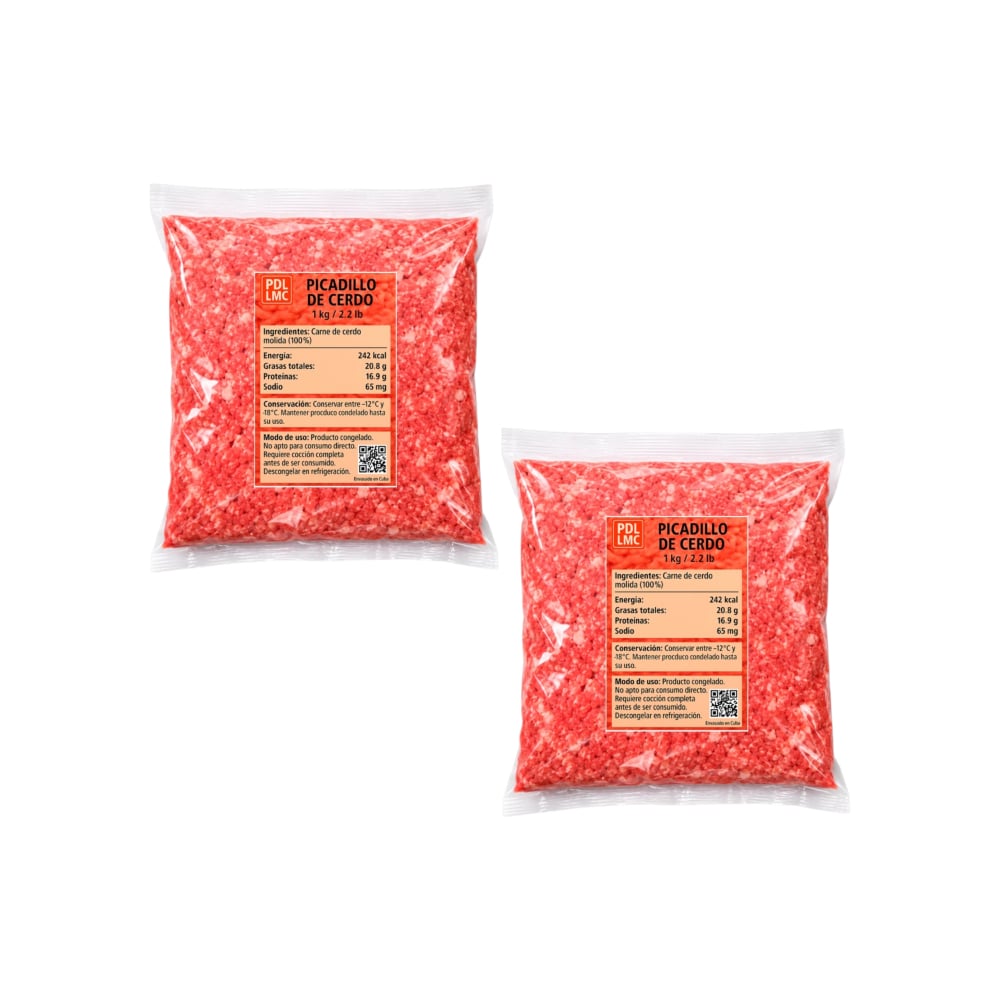 Picadillo de cerdo PDL LMC (2 x 1 kg / 2.2 lb) - Imagen 1