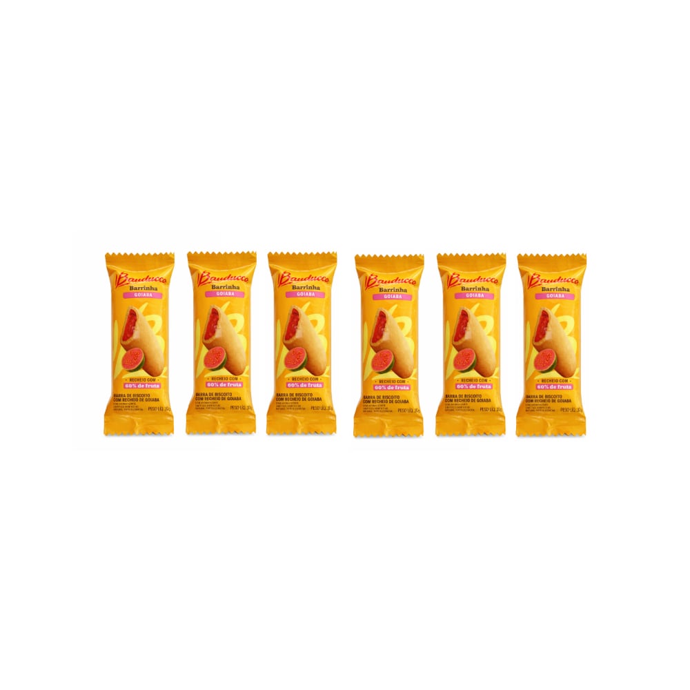 Bizcocho con relleno a sabor guayaba Bauducco (6 x 30 g / 1.05 oz) - Imagen 1