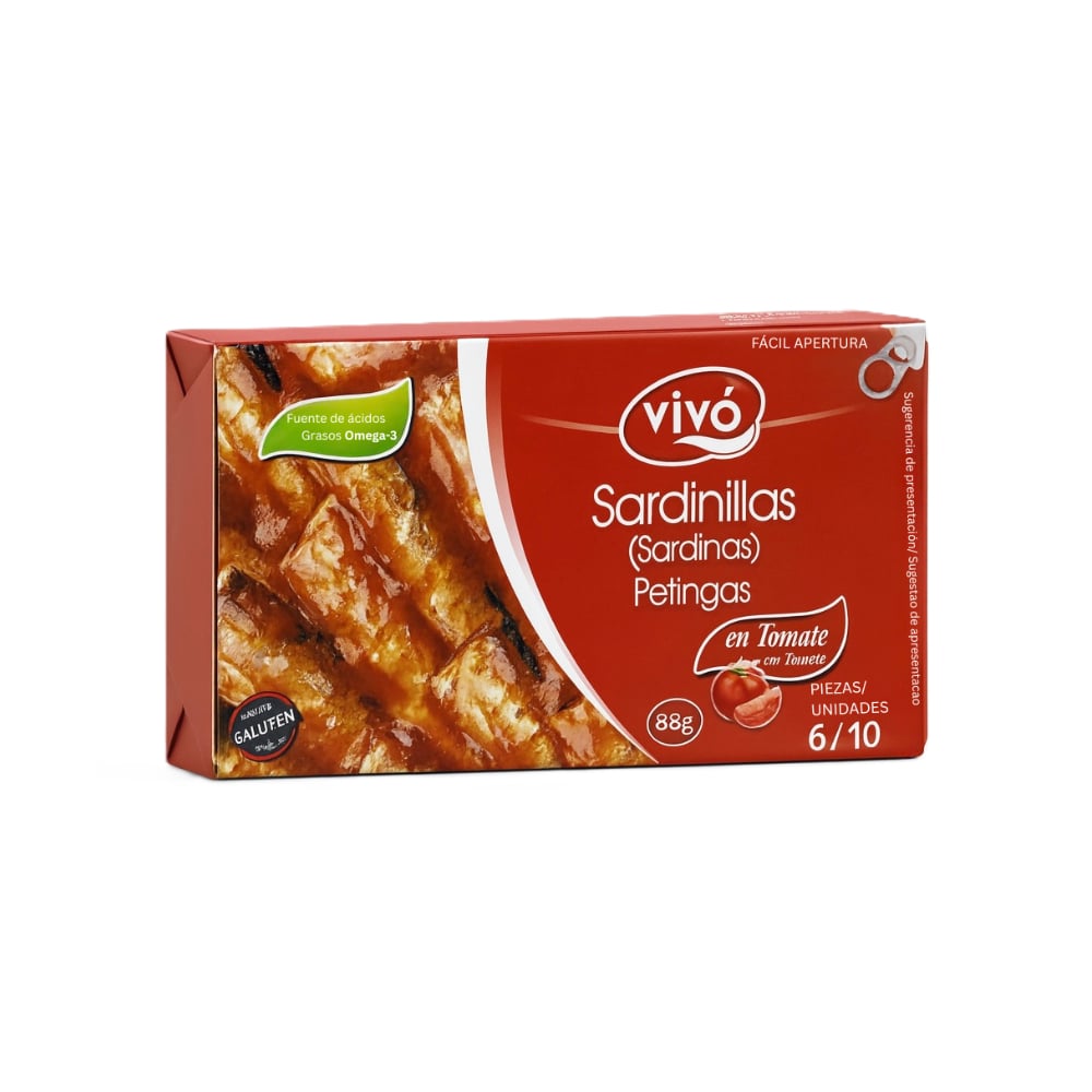 Sardinillas en Tomate Vivo (88 g / 3.10 oz) - Imagen 1