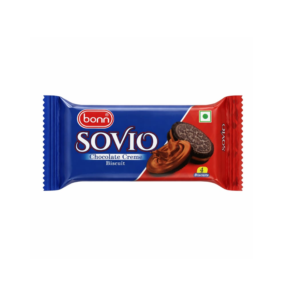 Galletas Sovio con crema de chocolate Bonn (30 g / 1.06 oz) - Imagen 1