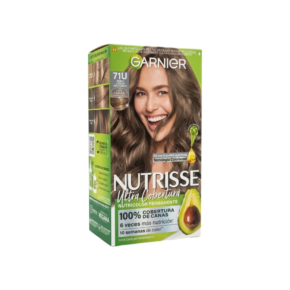 Tinte No.71U rubio cenizo profundo Nutrisse Garnier - Imagen 1