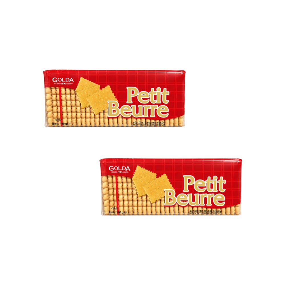 Galletas lechosas Petit Beurre Golda (2 x 180 g / 6.34 oz) - Imagen 1