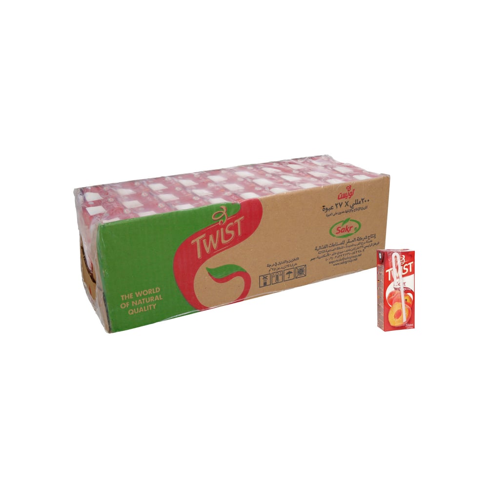 Néctar de melocotón -jugo- Twist (27 x 200 ml) - Imagen 1