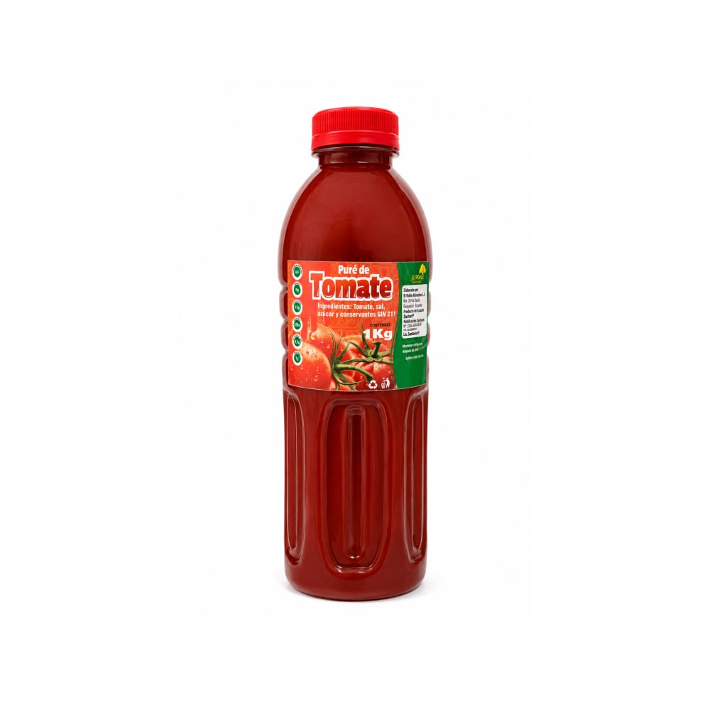Puré de tomate El Roble (1 kg / 2.2 lb) - Imagen 1