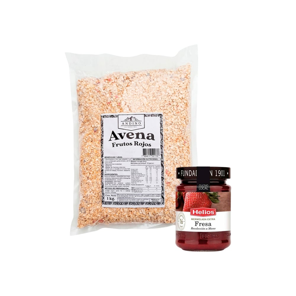 Combo.: Avena de frutos rojos + mermelada de fresa - Imagen 1