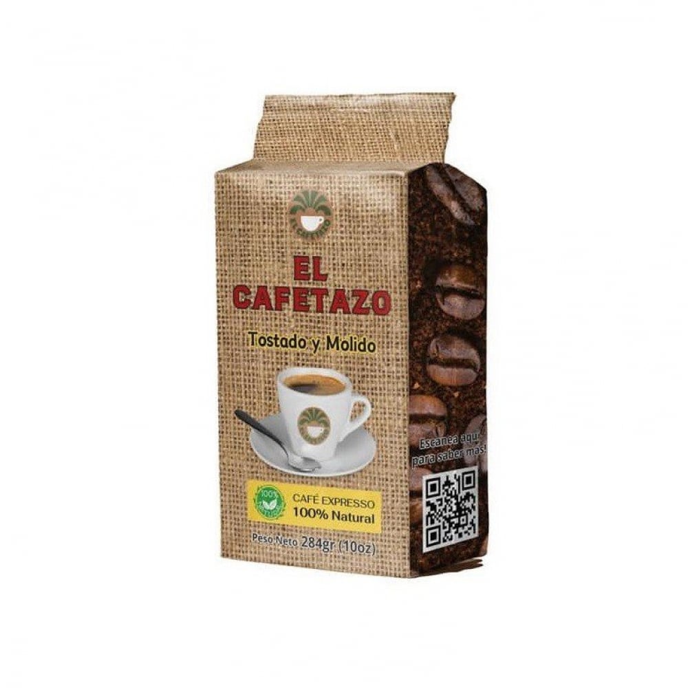 Café espresso tostado y molido El Cafetazo (284 g / 10 oz) - Imagen 1