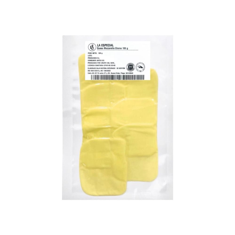 Queso Mozzarella Giorno lasqueado La Especial (100 g / 3.5 oz) - Imagen 1