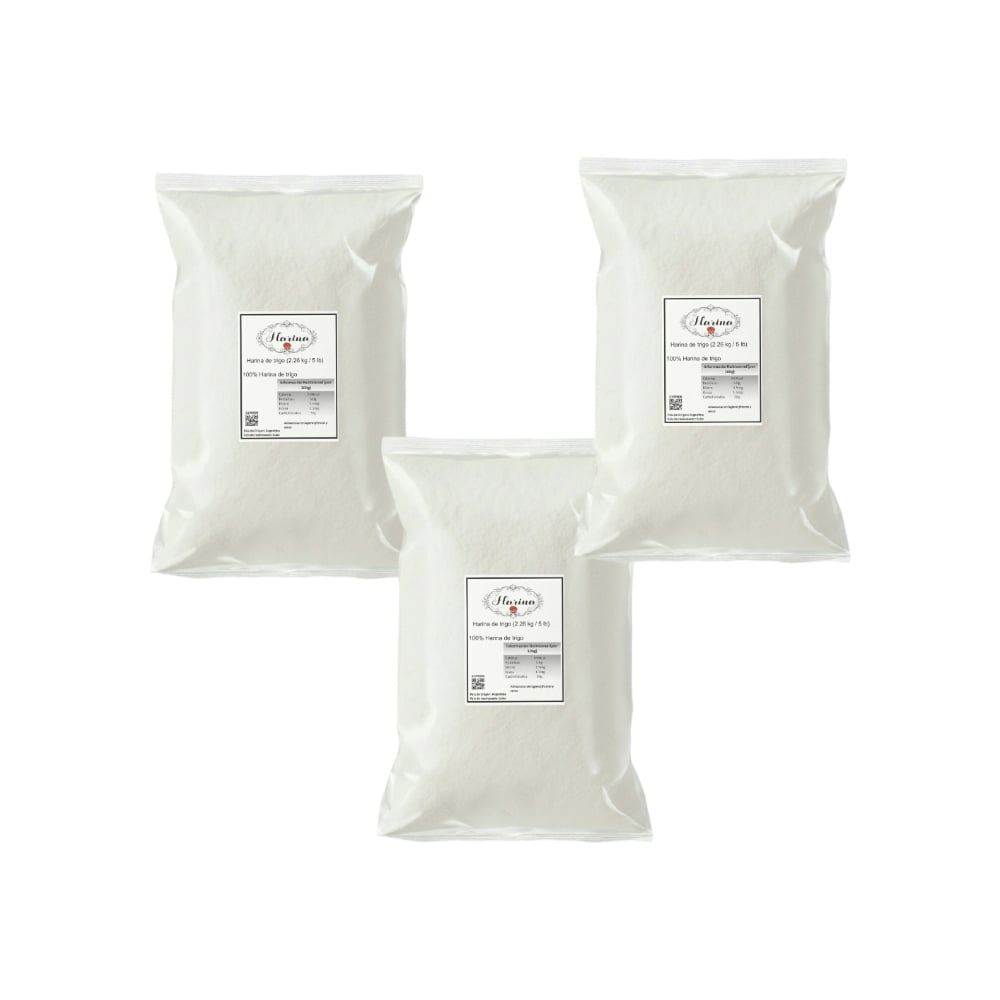 Harina de trigo Pida (3 x 2.26 kg / 5 lb) - Imagen 1