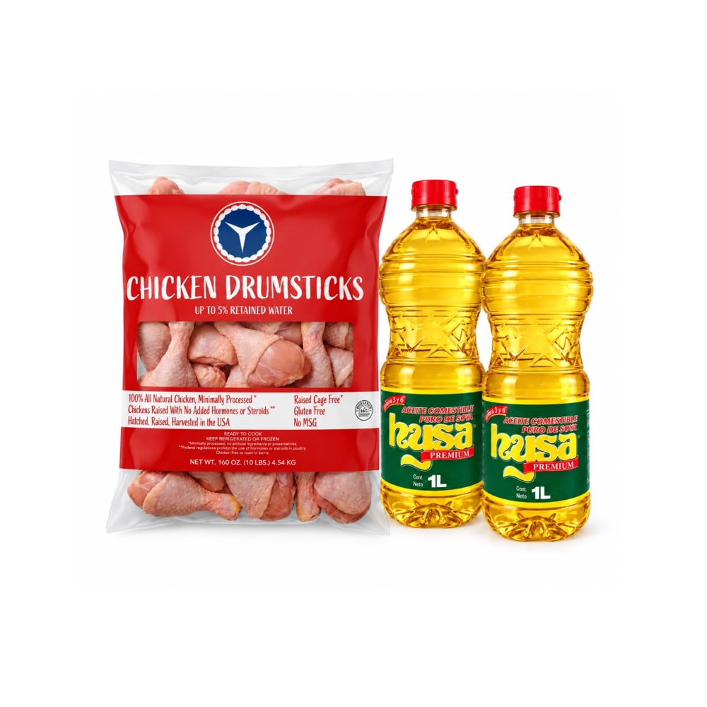 Muslos de pollo +Aceite puro de soya - Imagen 1
