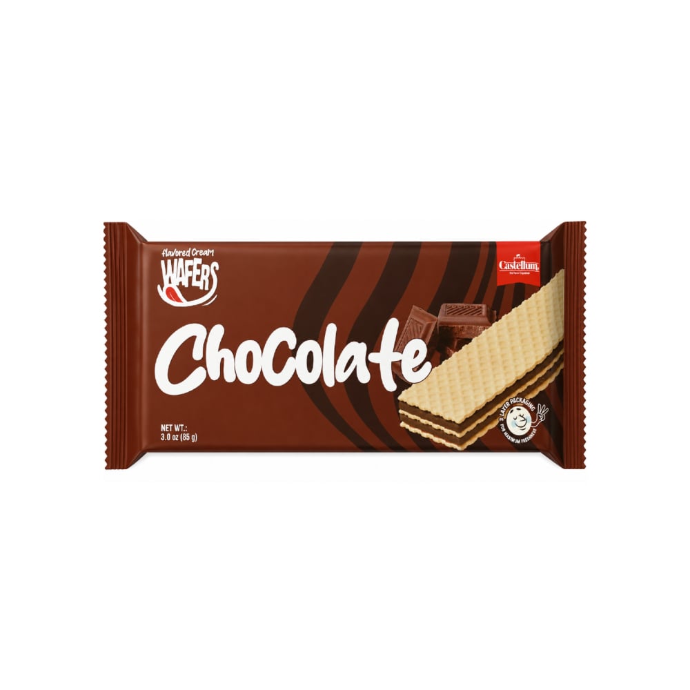 Sorbeto de vainilla con crema de chocolate Castellum (85 g / 3 oz) - Imagen 1