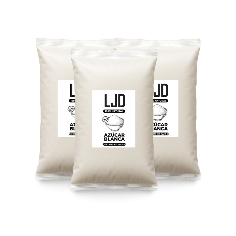 Azúcar blanca LJD (3 x 4.53 kg / 10 lb) - Imagen 1