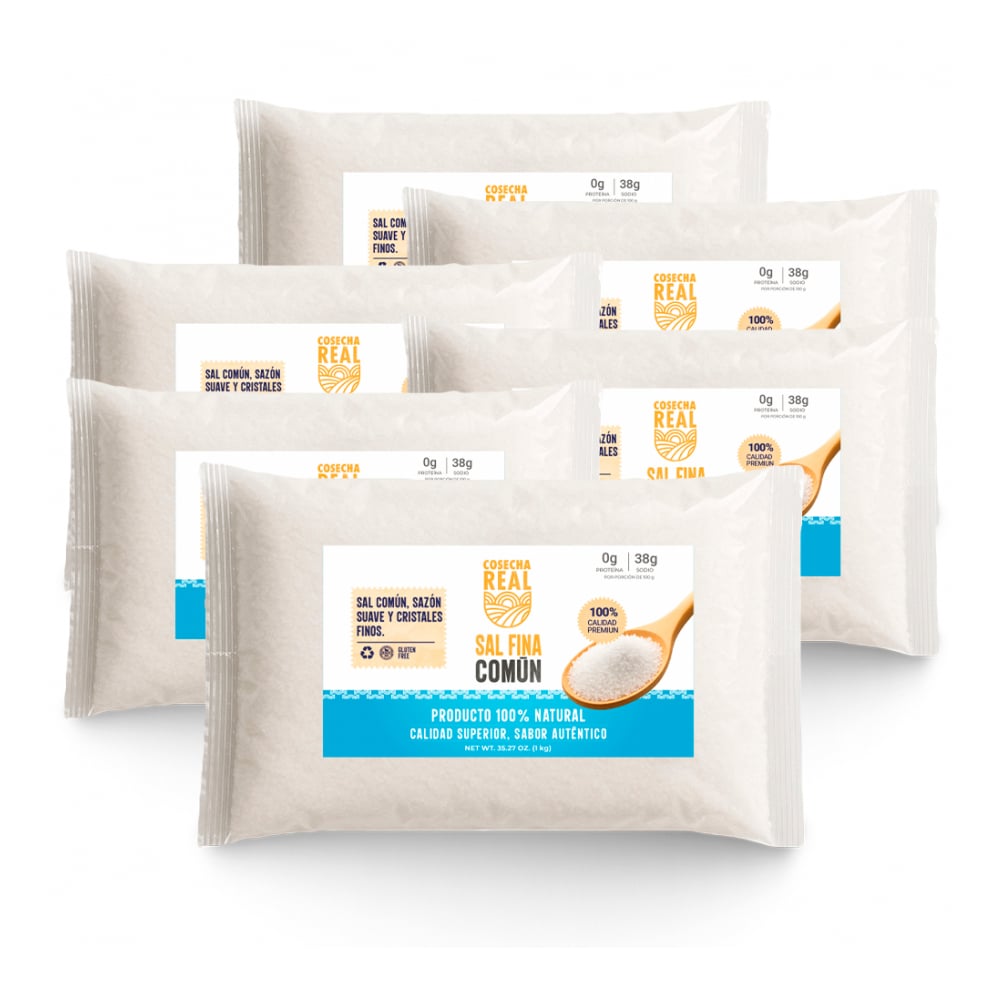 Sal fina común Cosecha Real (6 x 1 kg / 2.2 lb) - Imagen 1