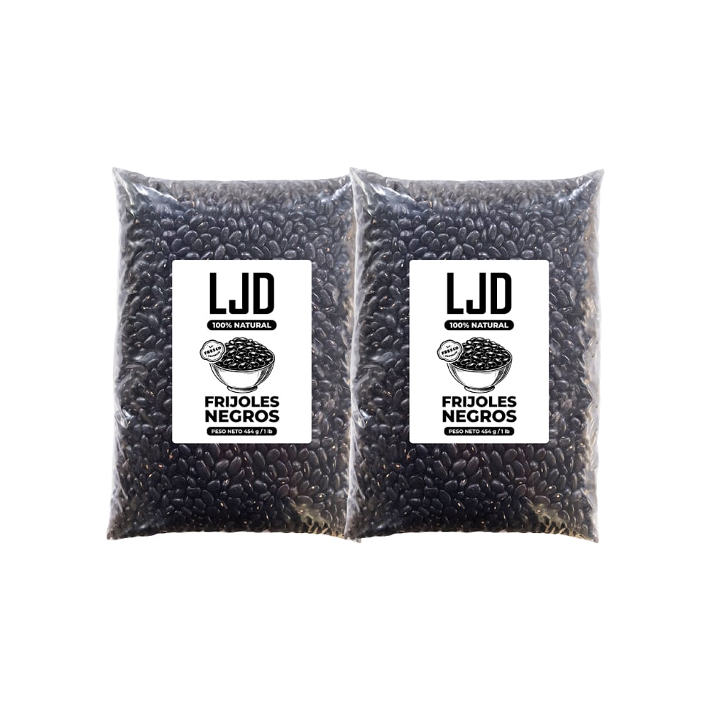Frijoles negros LJD (2 x 454 g / 1 lb) - Imagen 1