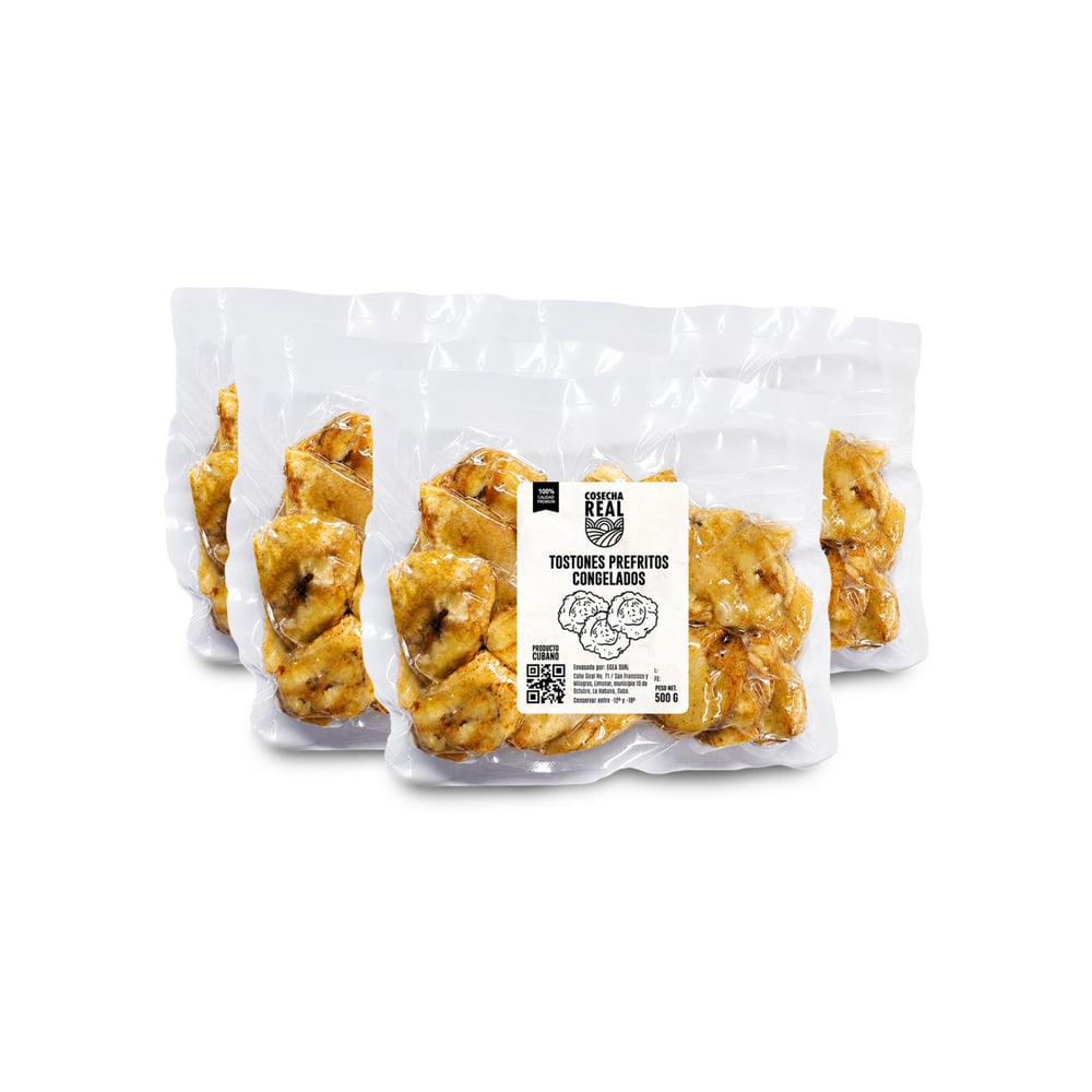 Tostones prefritos congelados Cosecha Real (4 x 500 g / 1.1 lb) - Imagen 1