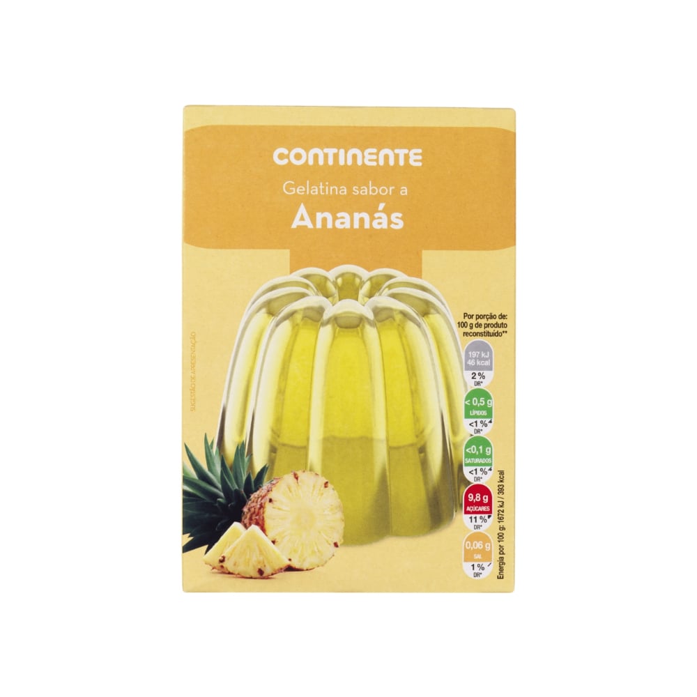 Gelatina en polvo de piña Continente (2 x 67 g / 2.36 oz) - Imagen 1
