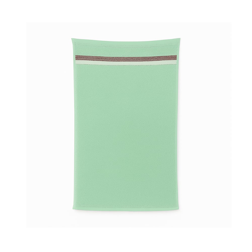 Toalla de baño verde 140 cm x 71 cm Jacquard - Imagen 1