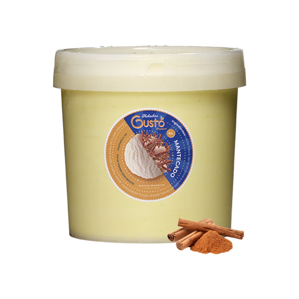 Helado Premium de mantecado Gustó (4 L) - Imagen 1