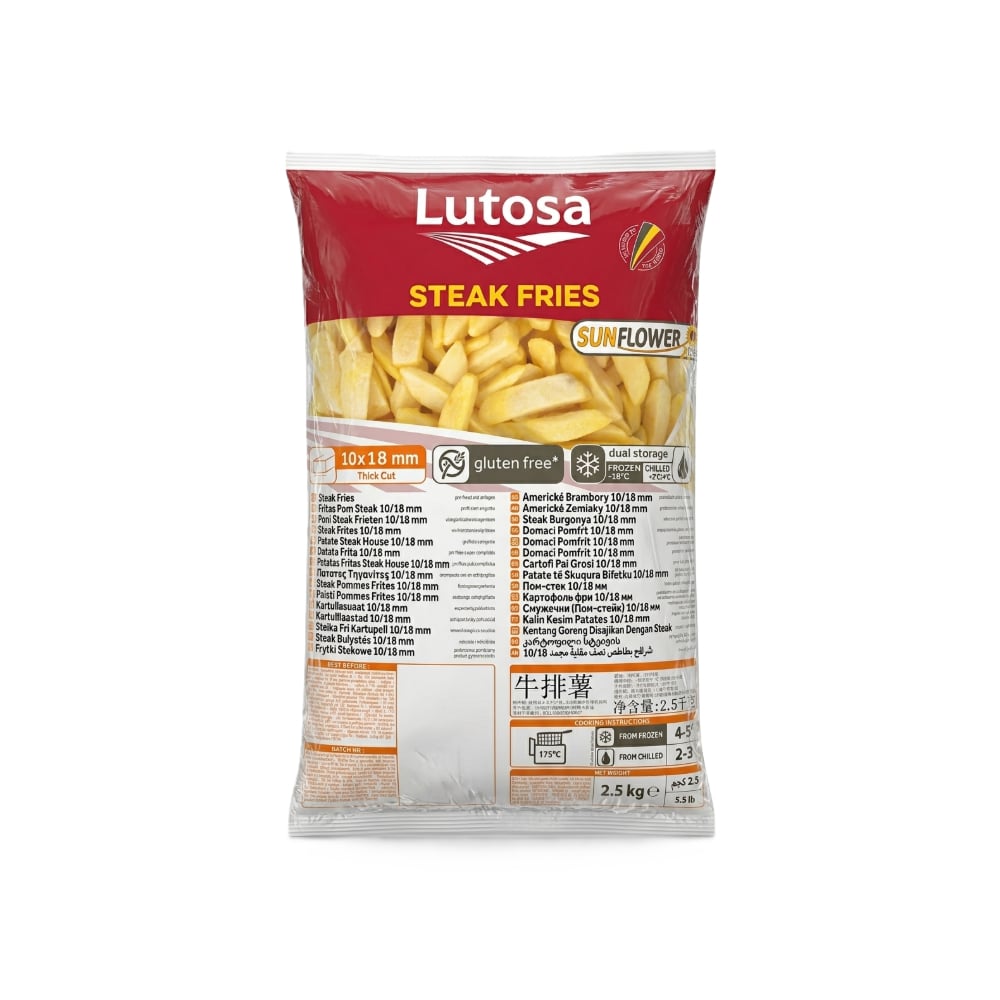 Papas prefritas Lutosa (2.5 kg / 5.5 lb) - Imagen 1