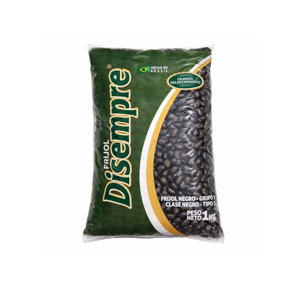 Frijol negro tipo 1 Disempre (1 kg / 2.2 lb) - Imagen 1