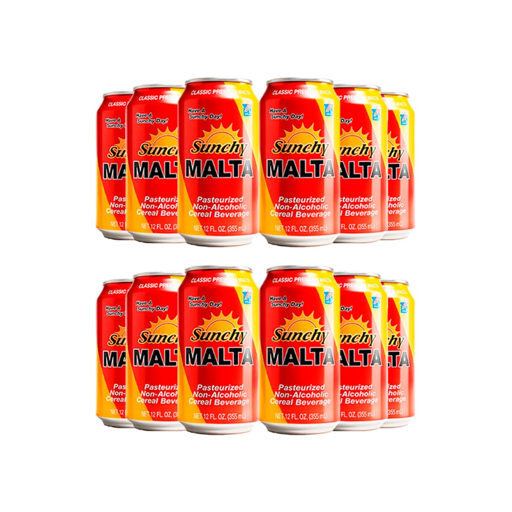 Malta Sunchy (12 x 355 ml / 12 fl oz) - Imagen 1