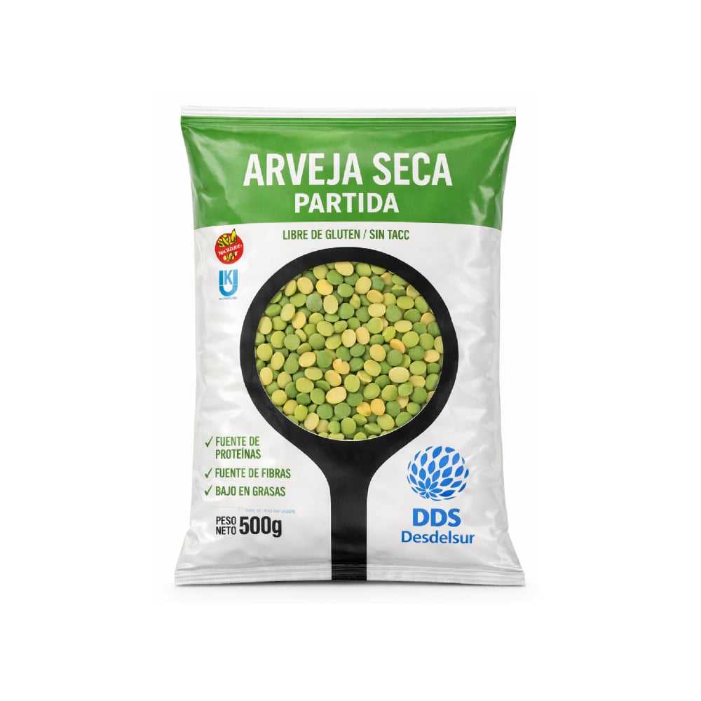 Chícharos verdes partidos DDS Desdelsur (500 g / 1.10 lb) - Imagen 1