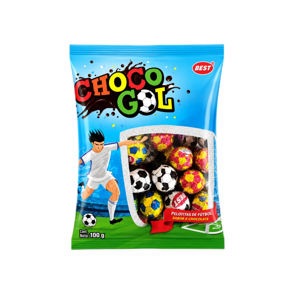 Bombones de chocolate en forma de peloticas de de fútbol Best (100 g / 3.53 oz) - Imagen 1