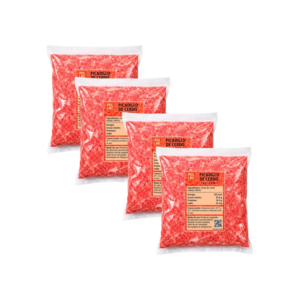 Picadillo de cerdo PDL LMC (4 x 1 kg / 2.2 lb) - Imagen 1