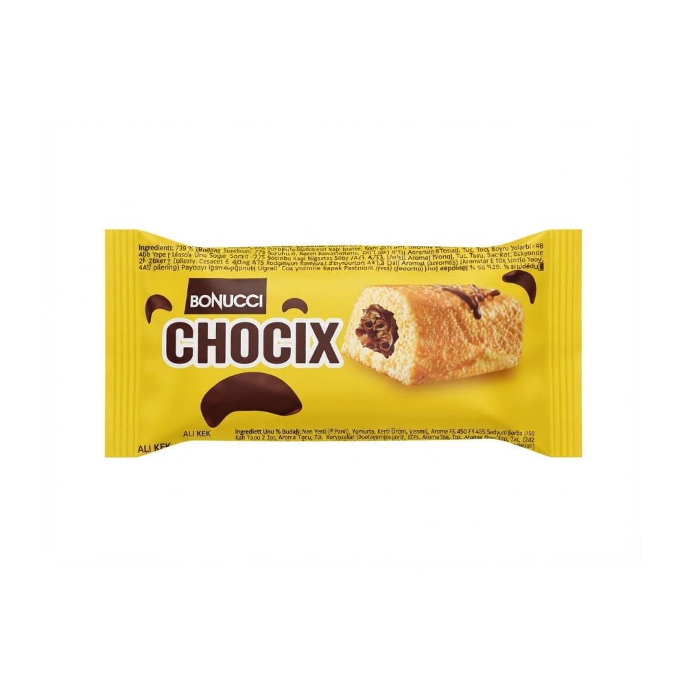 Pastel de vainilla relleno de crema de chocolate Chocix Bonucci (40 g / 1.41 oz) - Imagen 1
