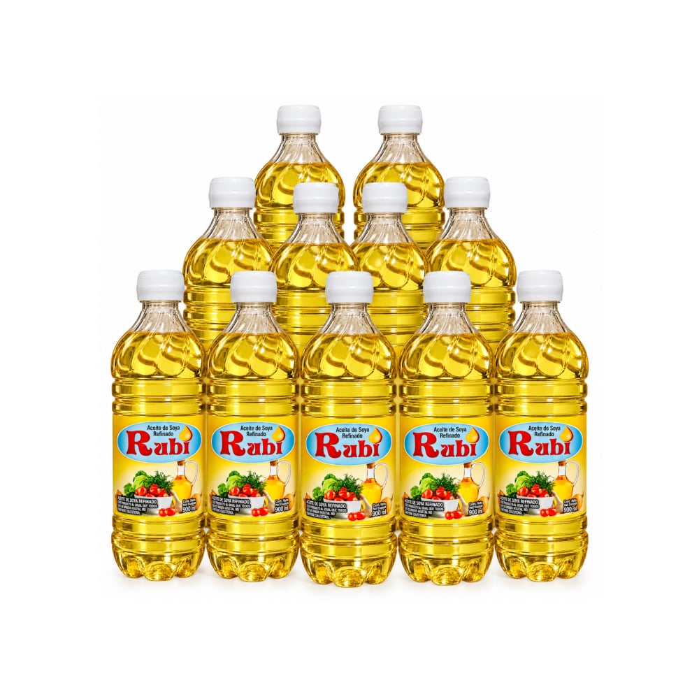 Aceite de soya refinado Rubi (11 x 900 ml) - Imagen 1