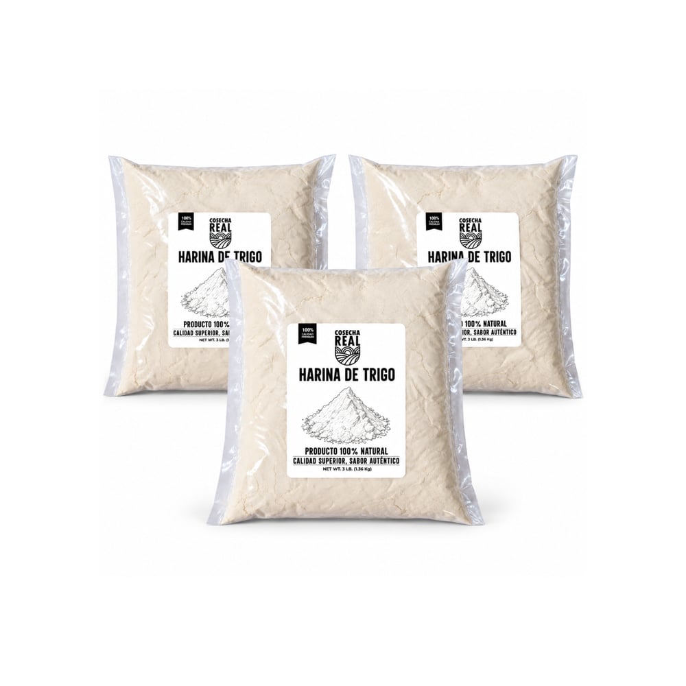 Harina de trigo Cosecha Real (3 x 1.36 kg / 3 lb) - Imagen 1