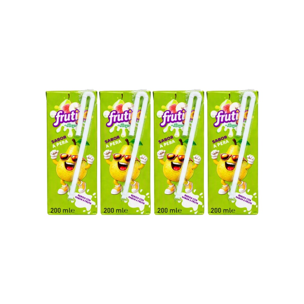 Jugo sabor a pera Frutigo (4 x 200 ml / 6.76 fl oz) - Imagen 1