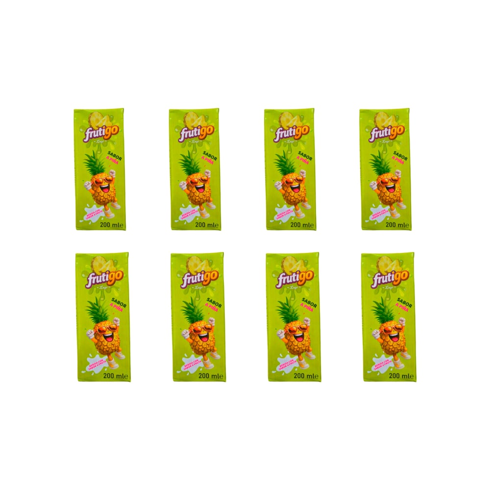 Jugo sabor a piña Frutigo (8 X 200 ml / 6.76 floz) - Imagen 1