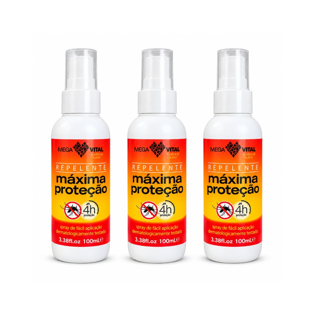 Repelente aerosol Mega Vital (3 x 100 ml) - Imagen 1