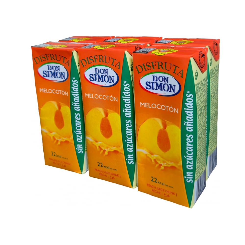 Jugo de melocotón Don Simon (6 x 200 ml) - Imagen 1