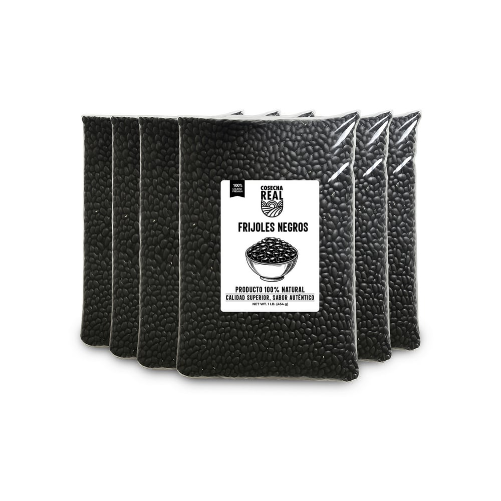 Frijoles negros Cosecha Real (6 x 454 g / 1 lb) - Imagen 1